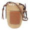 LOEWE Raffia Bucket Shoulder Bag Calfskin Leather Beige Brown