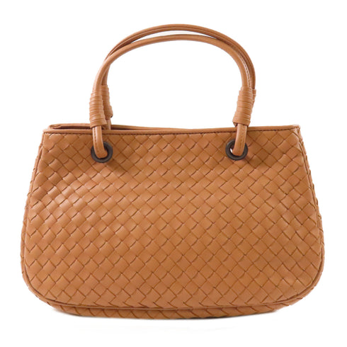 BOTTEGA VENETA BV Hand Bag Calfskin Leather Pink Brown