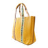 Tory Burch GHW Tote Bag Shoulder Bag Calfskin Leather Yellow