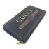 GUCCI GG GHW Long Round Wallet 469317 Calfskin Leather Black