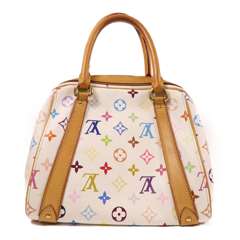 LOUIS VUITTON LV GHW Priscilla Handbag M40096 Monogram Multicolore White