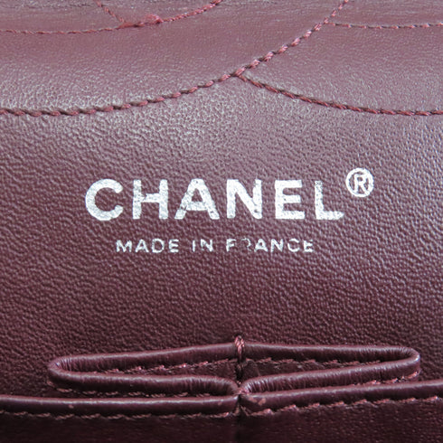 CHANEL Quilted CC SHW 2.55 Chain Shoulder Bag Calfskin Leather Black