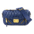 Miu Miu GHW Shoulder Bag Lambskin Leather Blue