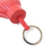 HERMES PHW Carmen Charm Key Ring Veau Swift Leather Red
