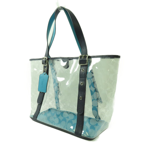 COACH SHW Shoulder Bag C2077 PVC/Calfskin Leather