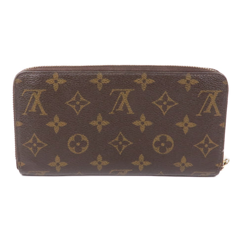 LOUIS VUITTON LV GHW Zipper Long Wallet M60017 Monogram Brown