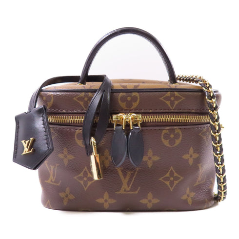 LOUIS VUITTON LV GHW Vanity PM 2 Way Shoulder Bag M45165 Monogram Reverse Brown v2