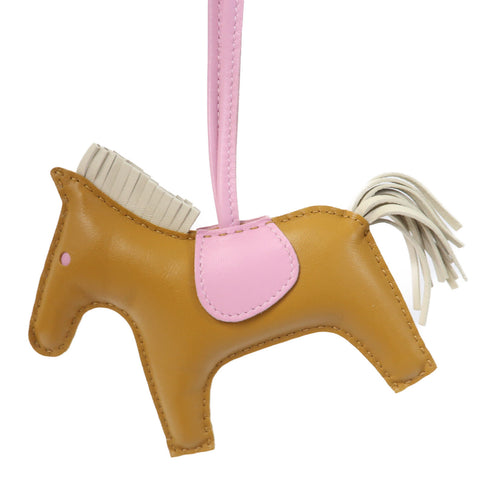 HERMES Rodeo MM Charm/Strap Veau Swift Sesame Brown