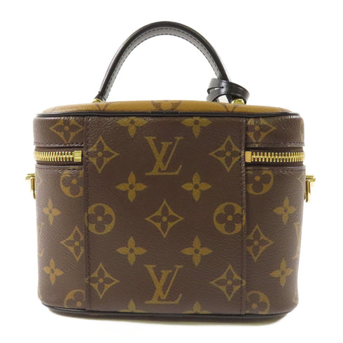 LOUIS VUITTON LV GHW Vanity PM 2 Way Shoulder Bag M45165 Monogram Reverse Brown
