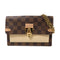LOUIS VUITTON LV GHW Vavin Chain Wallet Chain Shoulder N60237 Damier Brown/Cream