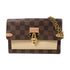 LOUIS VUITTON LV GHW Vavin Chain Wallet Chain Shoulder N60237 Damier Brown/Cream