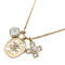 CHANEL CC Necklace P21/K Metal Gold