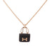 HERMES Amulette Constance Necklace Accessories 18K Pink Gold