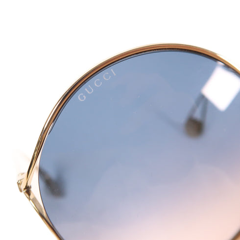 GUCCI GG Sunglasses GG0253SA-003 Metal Gold