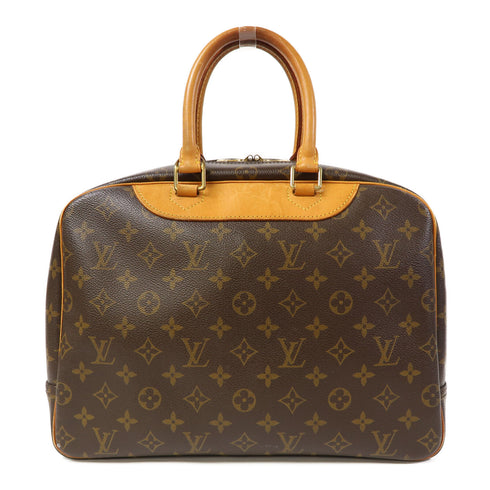 LOUIS VUITTON LV GHW Deauville Hand Bag M47270 Monogram Brown v4
