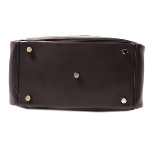 HERMES PHW Lindy 26 2 Way Shoulder Bag Handbag Volupto Leather Black