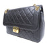 CHANEL Quilted CC GHW Chain Shoulder Bag Calfskin Leather Black v2