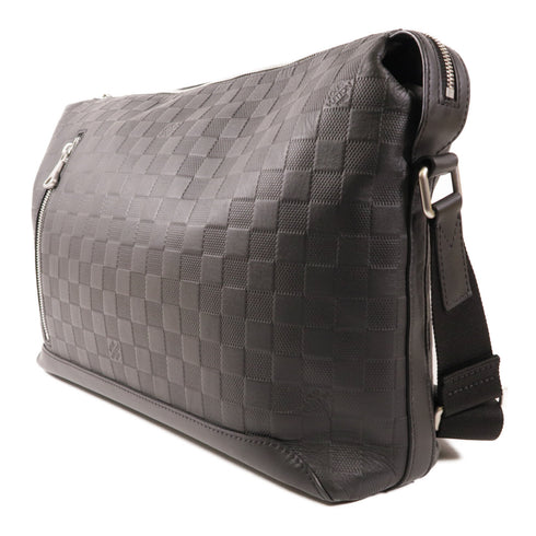 LOUIS VUITTON SHW Discovery Messenger MM Shoulder Bag N42417 Damier Infini Black