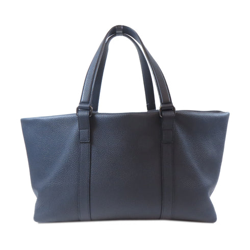 GUCCI GG SHW Tote Bag Calfskin Leather Navy