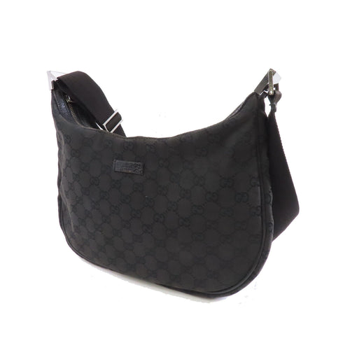 GUCCI GG SHW Shoulder Bag 122790 Canvas Black