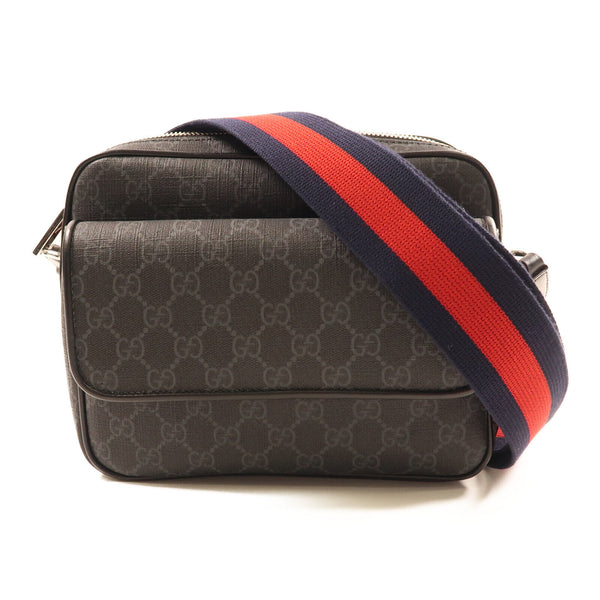 GUCCI GG SHW Crossbody Shoulder Bag 795479.529081 Coated Canvas Black