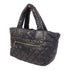 CHANEL CC SHW CoCo Cocoon Handbag/Tote Bag Nylon Black v1