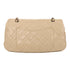 CHANEL CC SHW Chain Shoulder Bag Calfskin Leather Beige