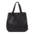 CELINE GHW Folded Cabas 2 Way Shoulder Bag Calfskin Leather Black