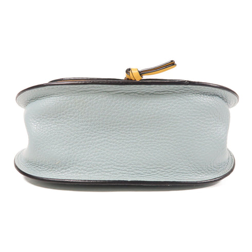 COACH SHW Shoulder Bag Calfskin Leather Blue/Beige/White