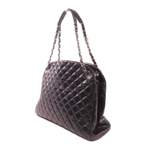 CHANEL CC SHW Chain Shoulder Bag Calfskin Leather Black v6