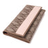 Valentino GHW Long Wallet Canvas Brown Pink