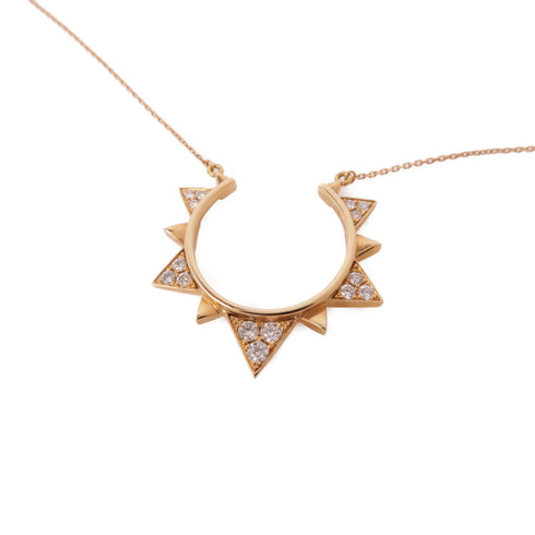 JEWELRY Diamond Necklace 18K Pink Gold