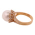 JEWELRY Pearl Diamond Ring 18K Pink Gold US#9.5