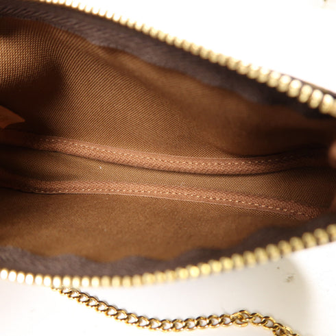 LOUIS VUITTON LV GHW Mini Pochette Accessoires Handbag M58009 Monogram Brown v5