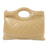 CHANEL Quilted CC GHW C31 Shopping Bag 2 Way Bag AS4854B Lambskin Light Brown
