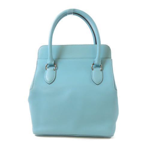 HERMES PHW Toolbox 20 2 Way Shoulder Handbag Evercolor Turquoise Blue