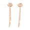 HERMES Clou d'H Dangle Earring Earrings 18K Rose Pink Gold