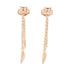 HERMES Clou d'H Dangle Earring Earrings 18K Rose Pink Gold