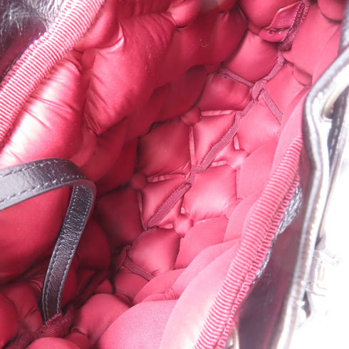 CHANEL CC SHW Chesterfield Backpack Calfskin Leather Black