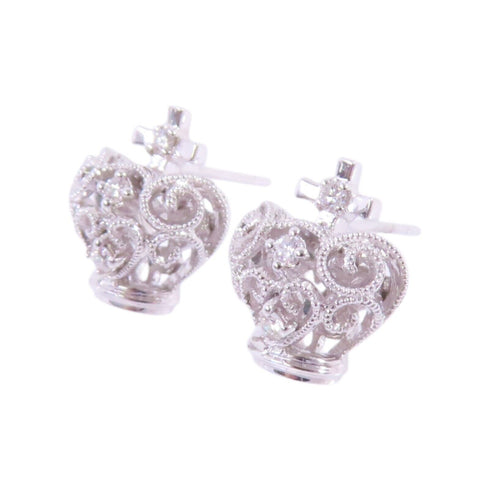 JEWELRY Diamond Earrings 18K White Gold v5