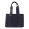 Chloe Woody Shoulder Tote Bag Recycled Felt Blue