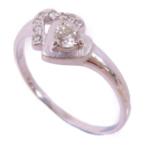 Fine Jewelry Diamond Ring Precept US#6.5 18K White Gold