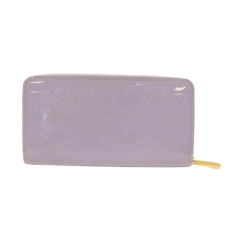 LOUIS VUITTON LV GHW Zipper Long Wallet M90141 Vernis Lilac
