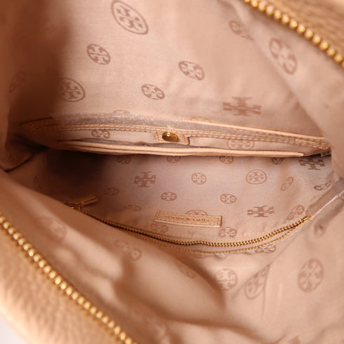 Tory Burch GHW Shoulder Bag Calfskin Leather Pink