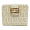 FENDI GHW Wallet PVC Coated Canvas Beige/Pink