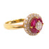 FINE JEWELRY 0.81ct Ruby 0.88ct Diamond Ring US#8.75 18K Yellow Gold