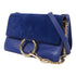 Chloe Faye Shoulder Bag Suede Leather/Calfskin Leather Blue