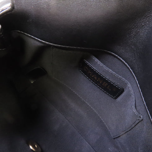 CHANEL Quilted GHW CC Chain Shoulder Bag Calfskin Leather Black