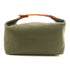 HERMES PHW Bride A Brac Case Large Handbag Canvas Vert Fonce