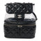 CHANEL Quilted CC SHW Chain Shoulder Bag Calfskin Leather/PVC Black v1